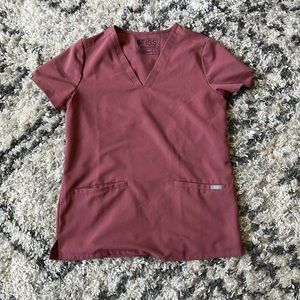 Original Mauve Figs Scrub Top